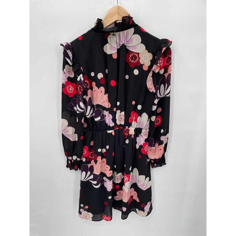 ANN TAYLOR Long Sleeve A Line Floral Dress // XS - Picture 8 of 10